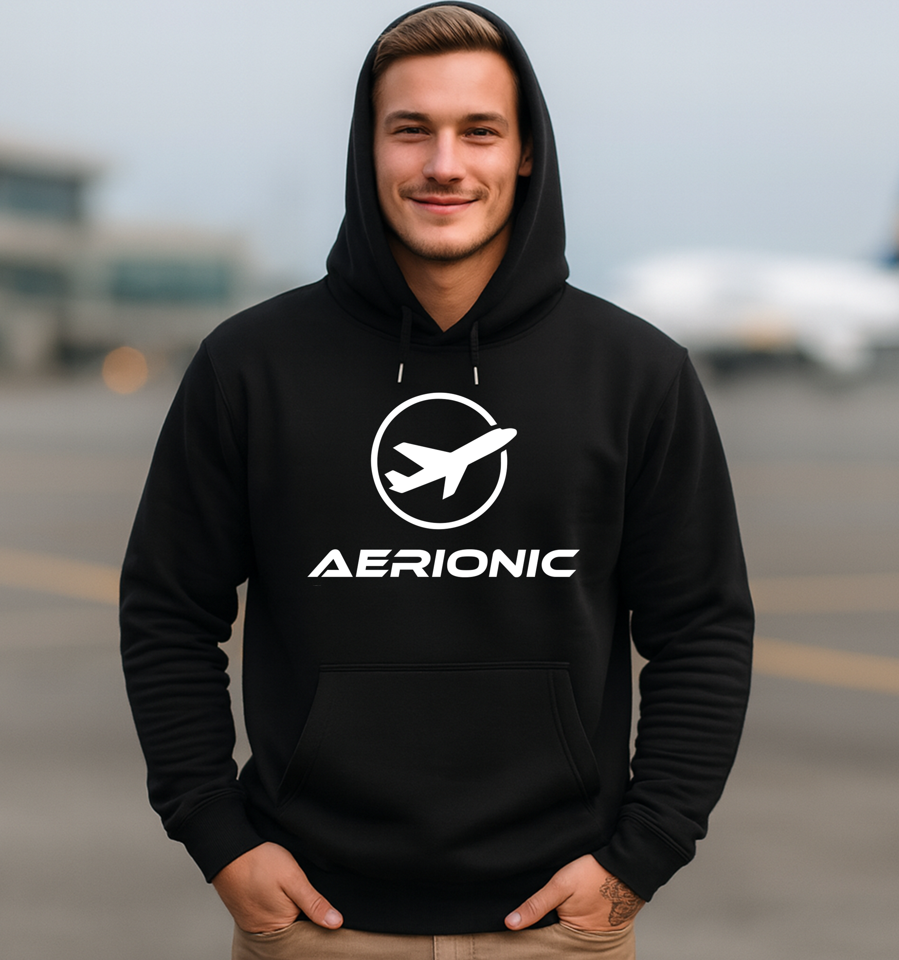 Aerionic Logo Hoodie – Offizieller Planespotter-Hoodie