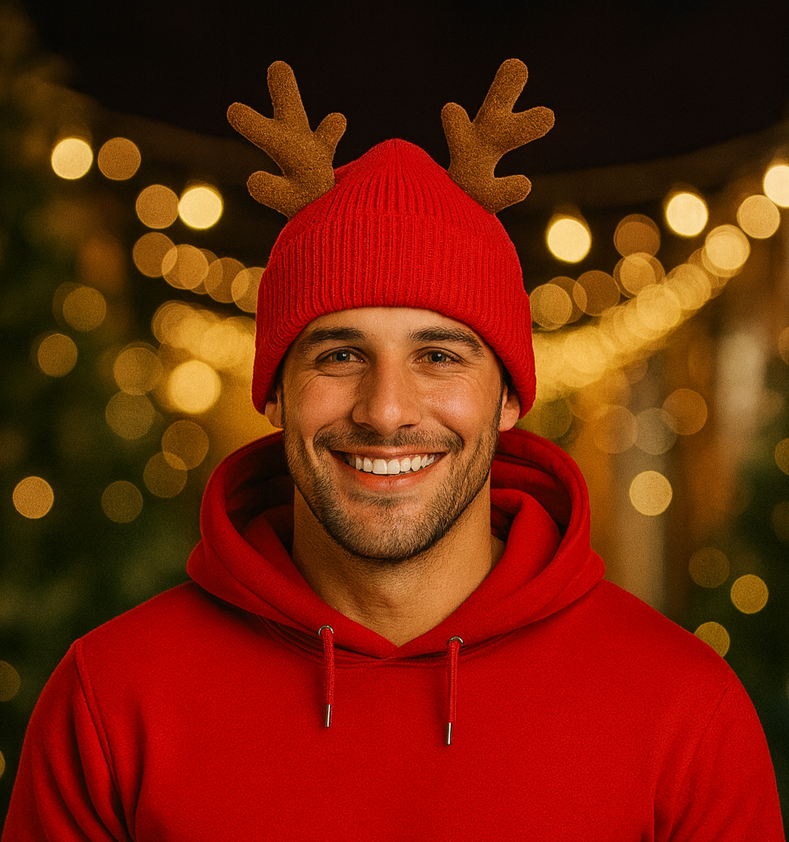 Rentier-Strickmütze – dein Weihnachts-Klassiker