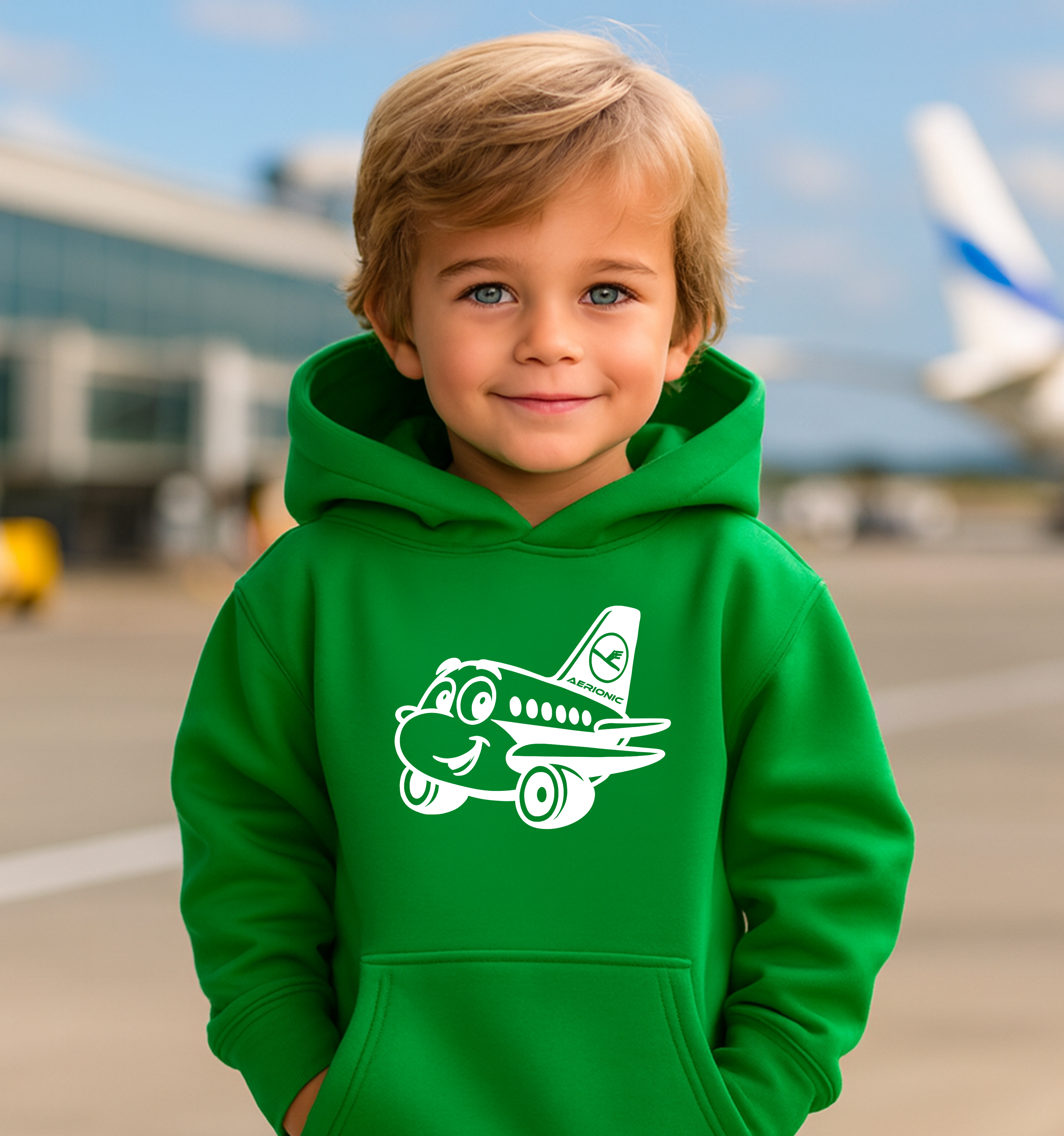 Kinder-Hoody – Fröhlicher Flieger