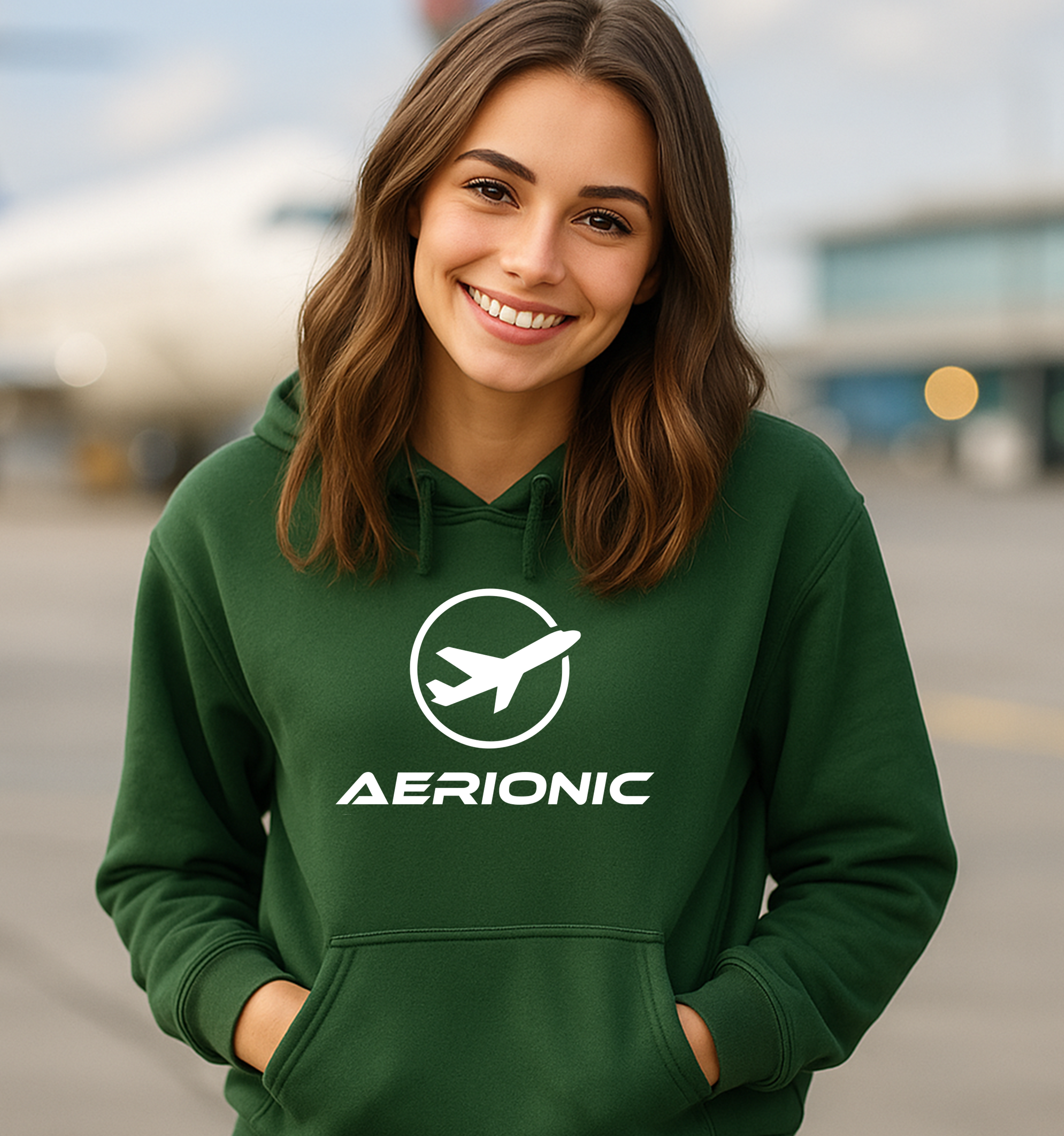 AERIONIC Damen-Hoody „Logo“