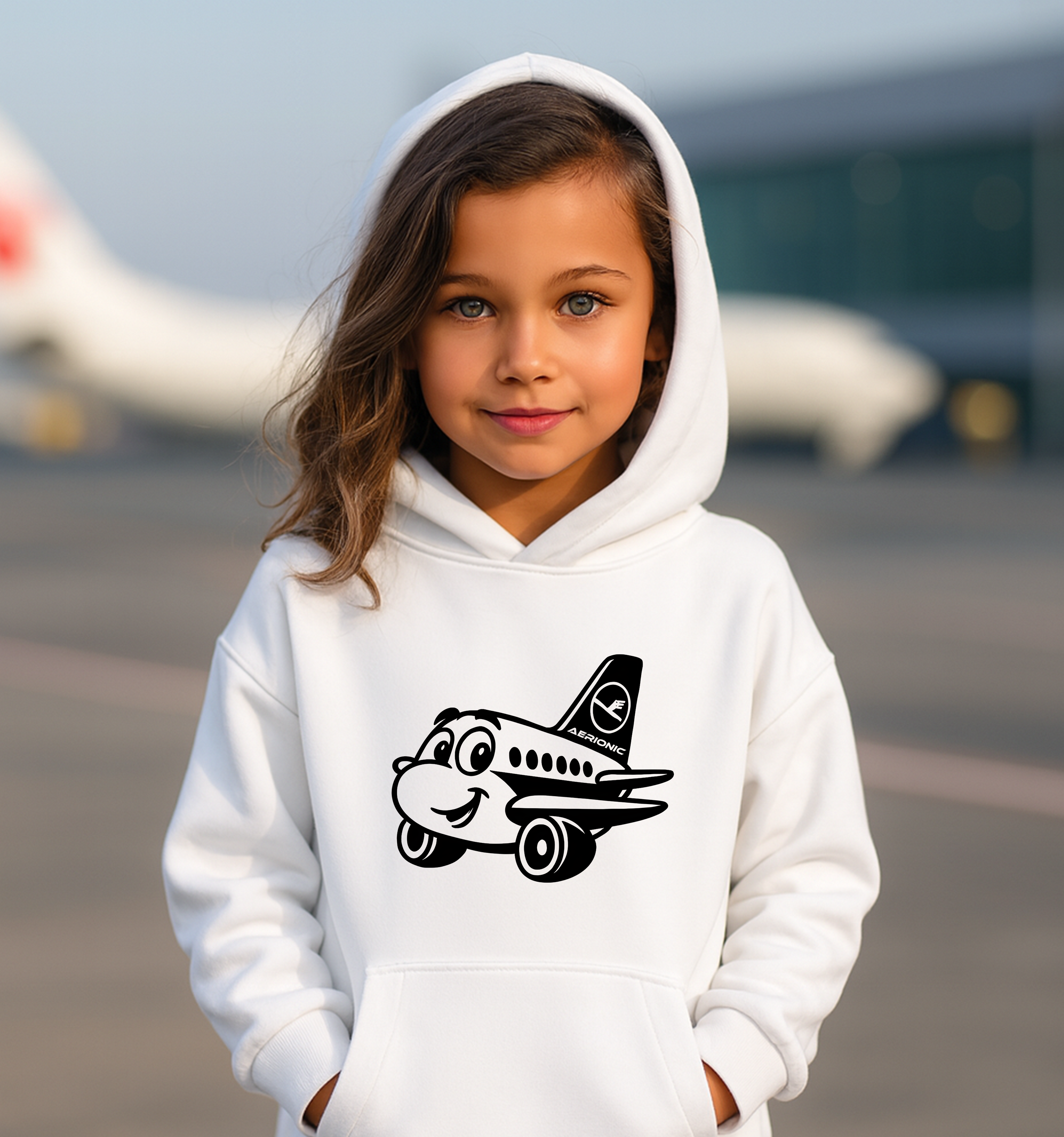 Kinder-Hoody – Fröhlicher Flieger