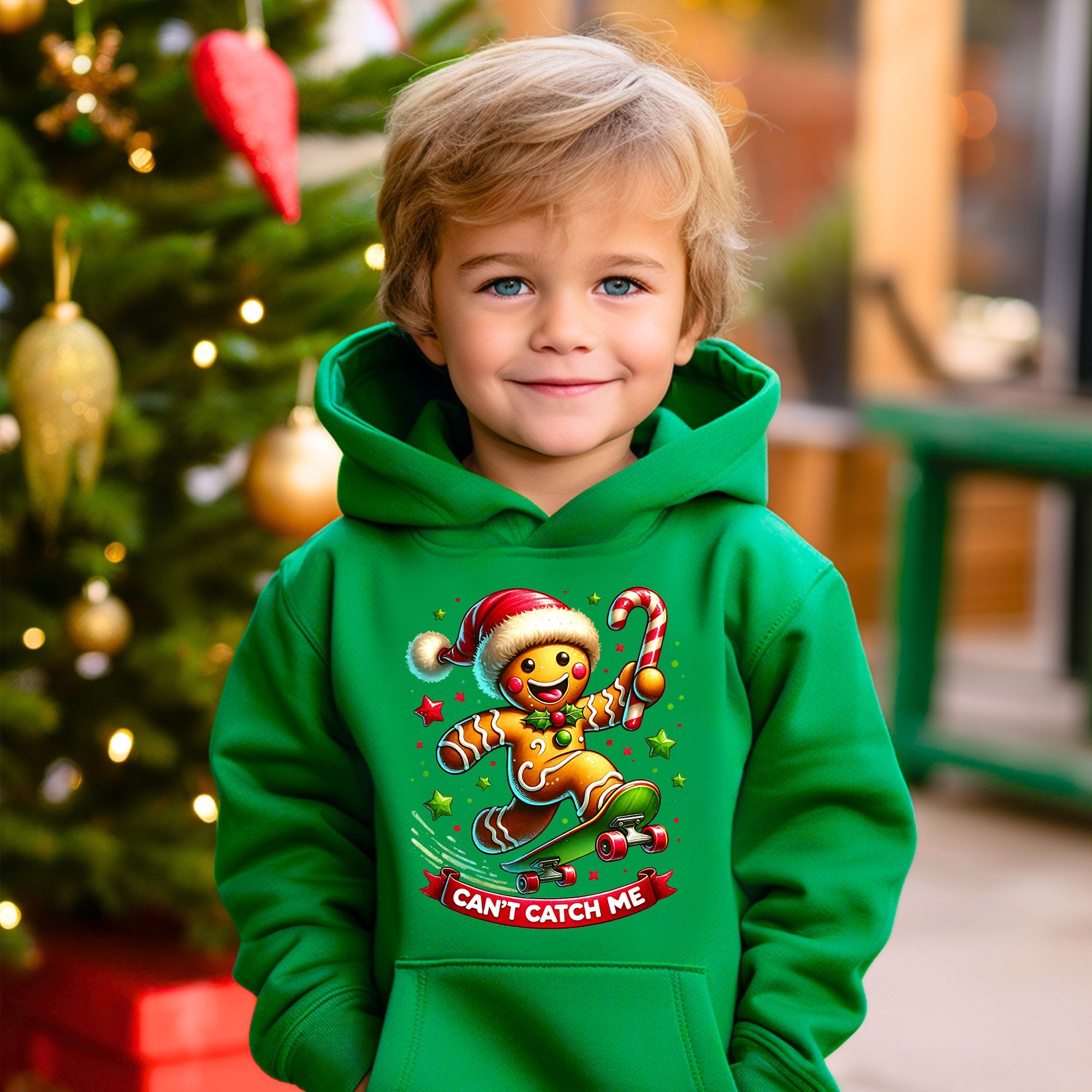 Kids' Hoodie – "Can't Catch Me" Lebkuchen